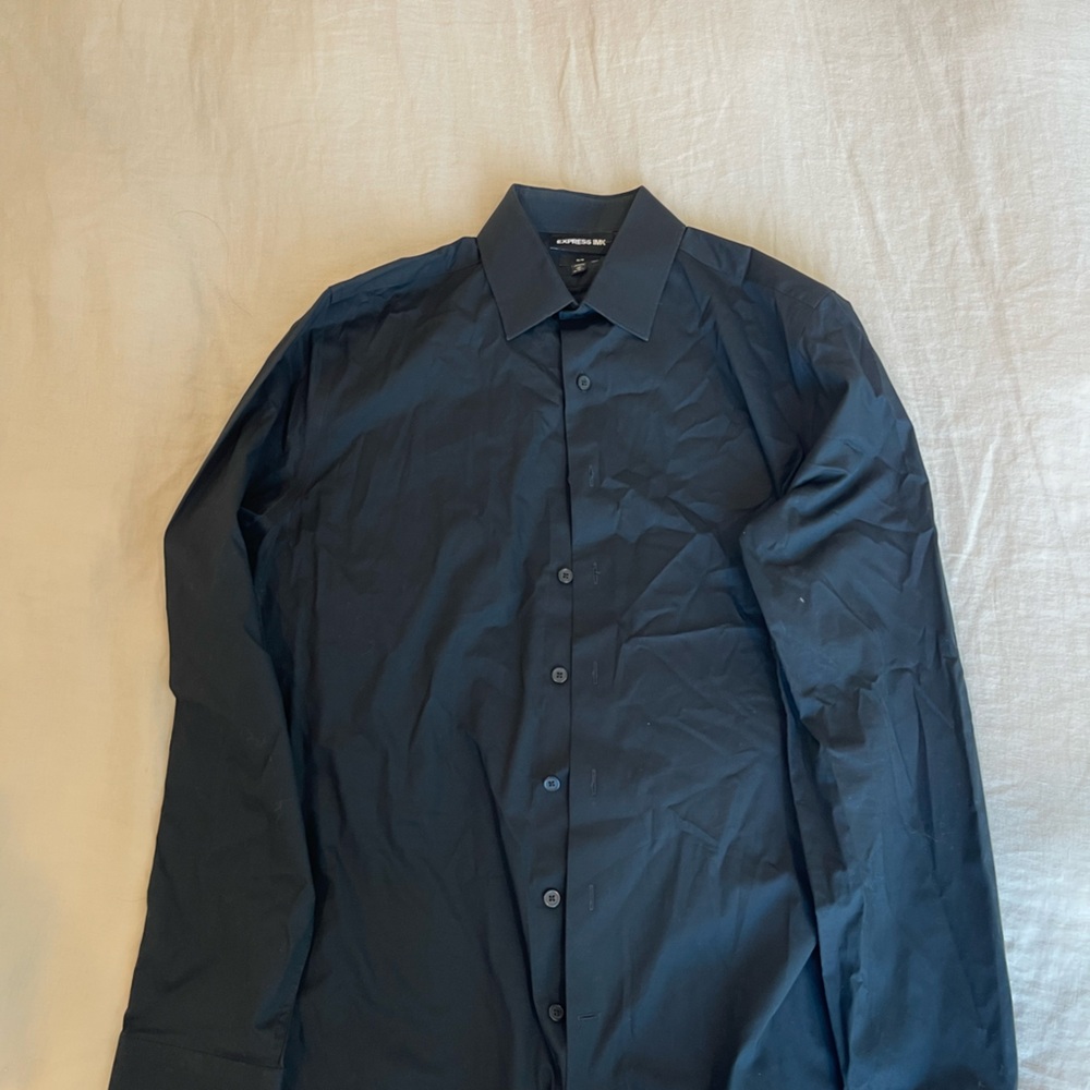 Men’s black button down
